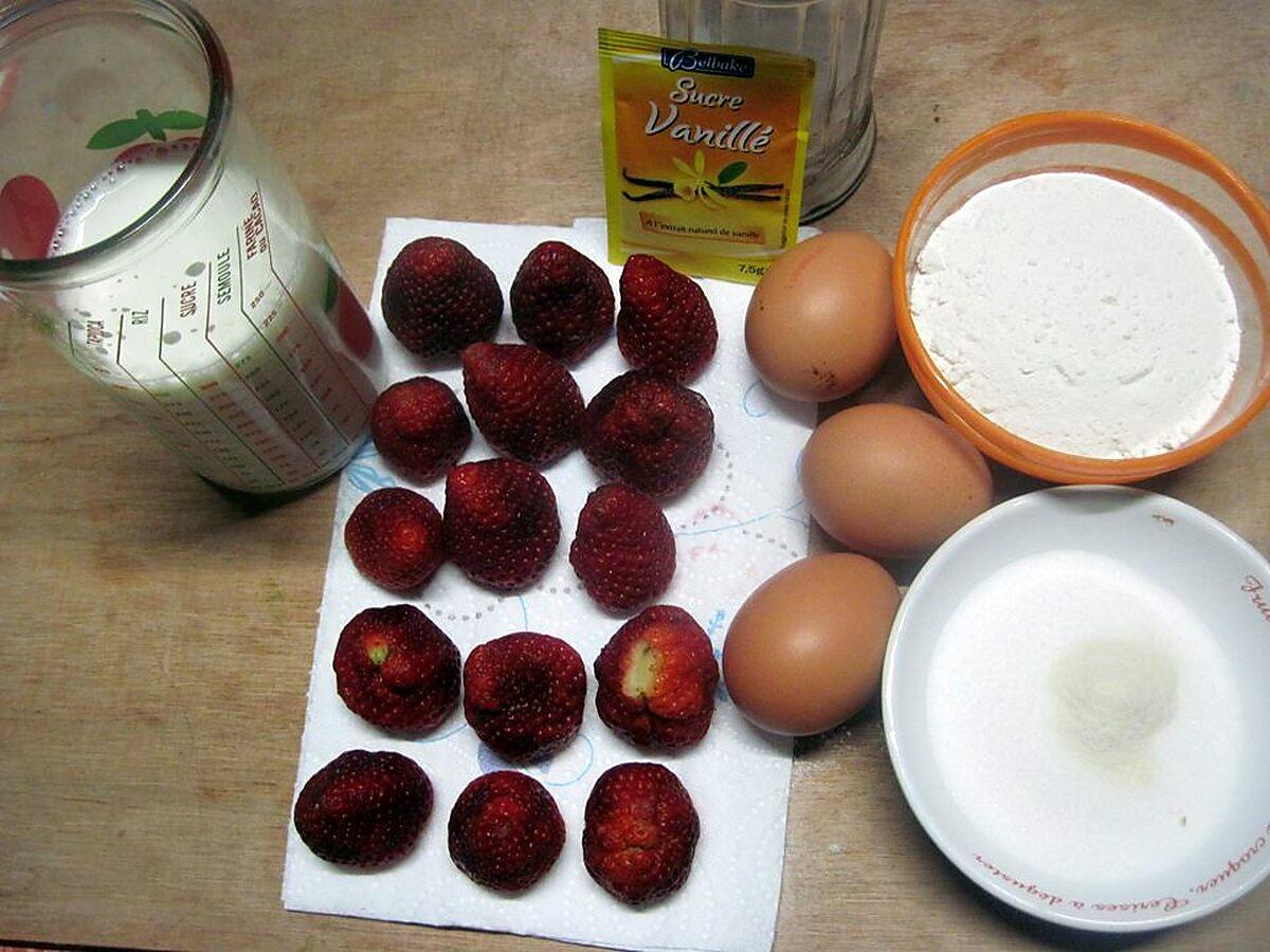 recette clafoutis aux fraises.