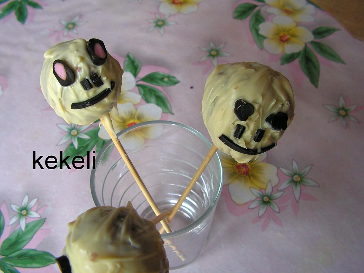 recette Cakes pops de la mort pour halloween