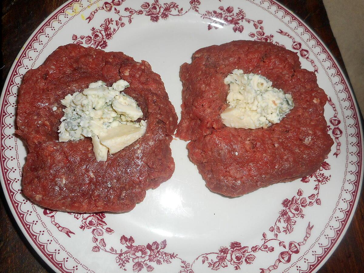 recette Steak haché au bleu d auvergne