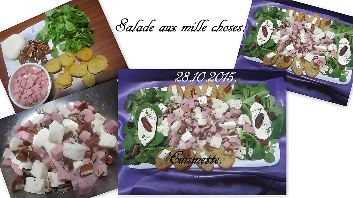 recette Salade aux mille choses.