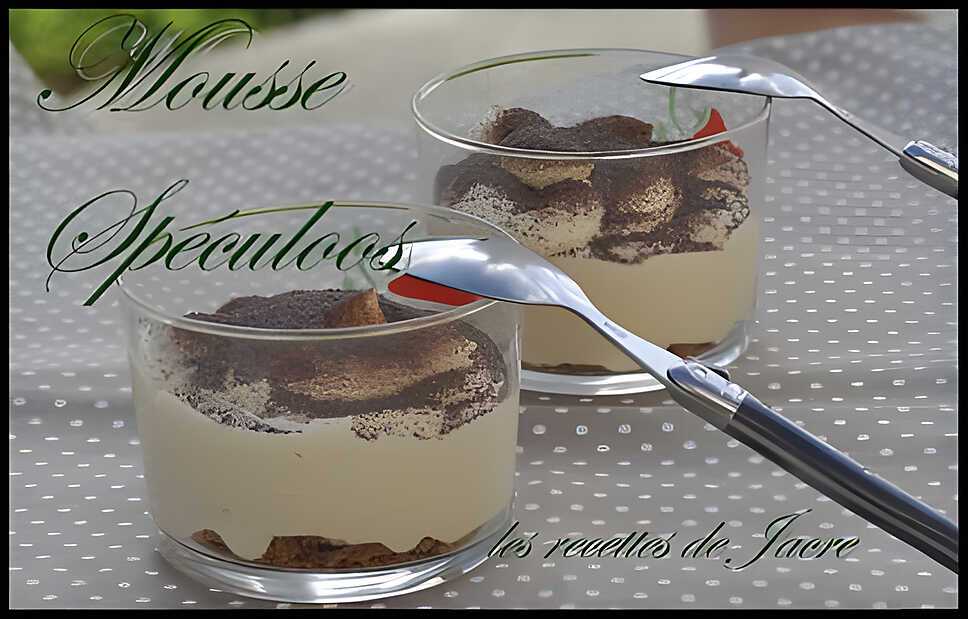 recette mousse à la pâte de spéculoos