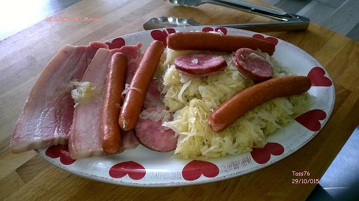 recette Choucroute rapide