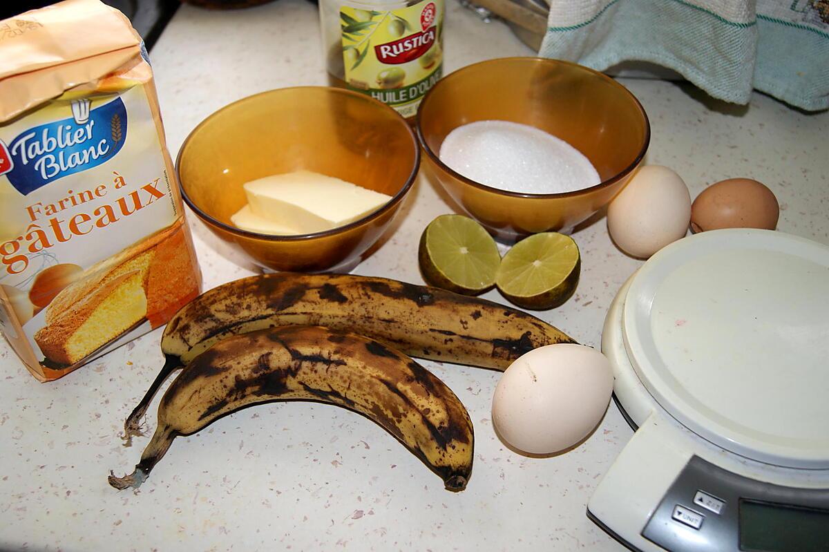 recette Cake bananes aux zestes d'orange.