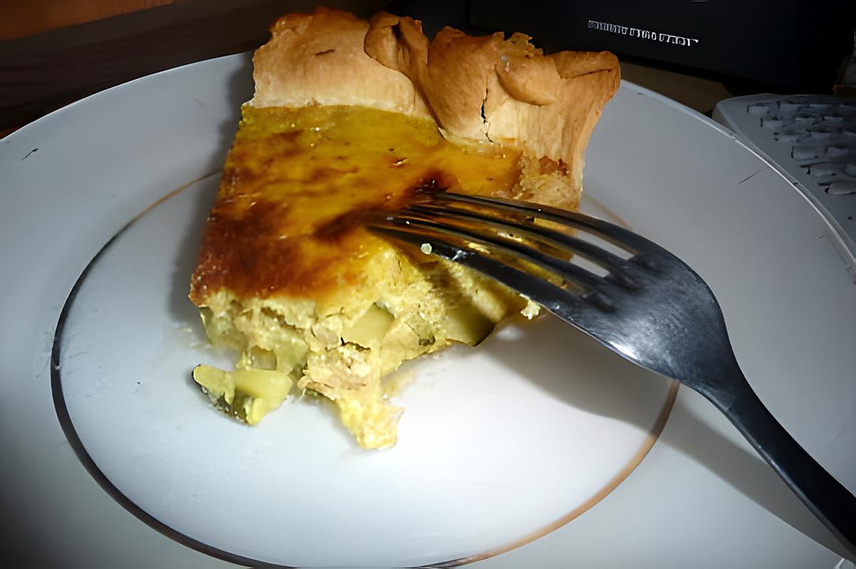 recette quiche courgette, thon et moutarde