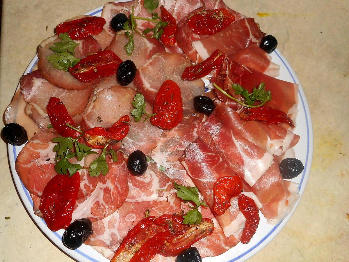 recette Assiette de charcuterie corse