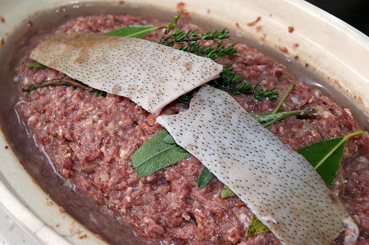 recette Pâté de foie,gésier et coeur de canard