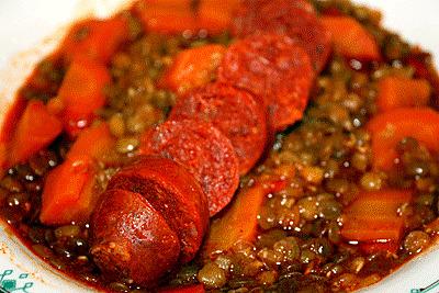 recette Lentilles au chorizo