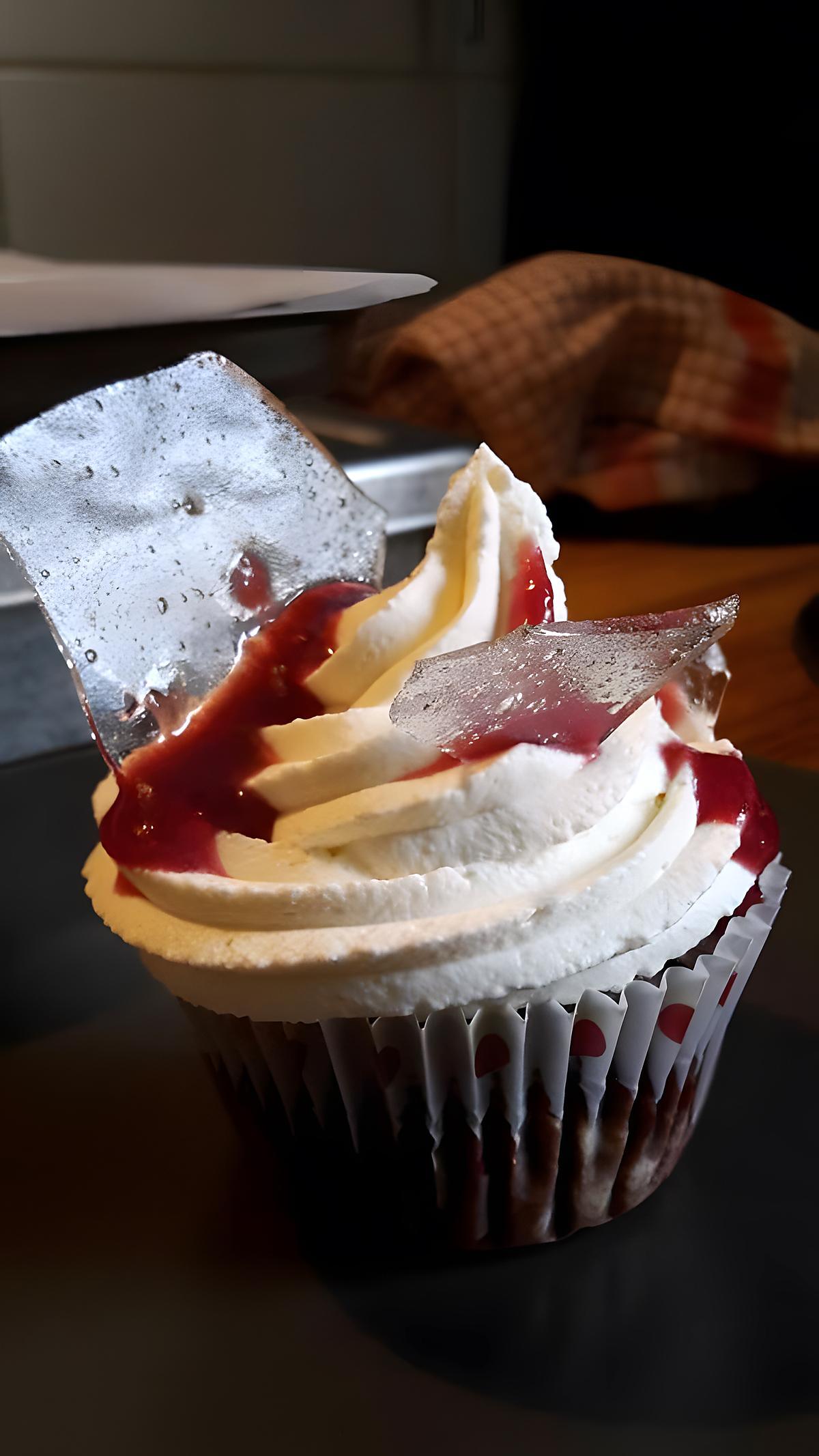 recette CUPCAKE DEXTER POUR HALLOWEEN