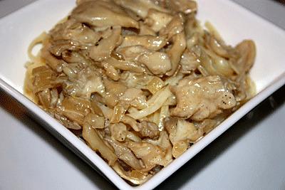 recette Tagliatelles fines au grifola blanc (champignons)
