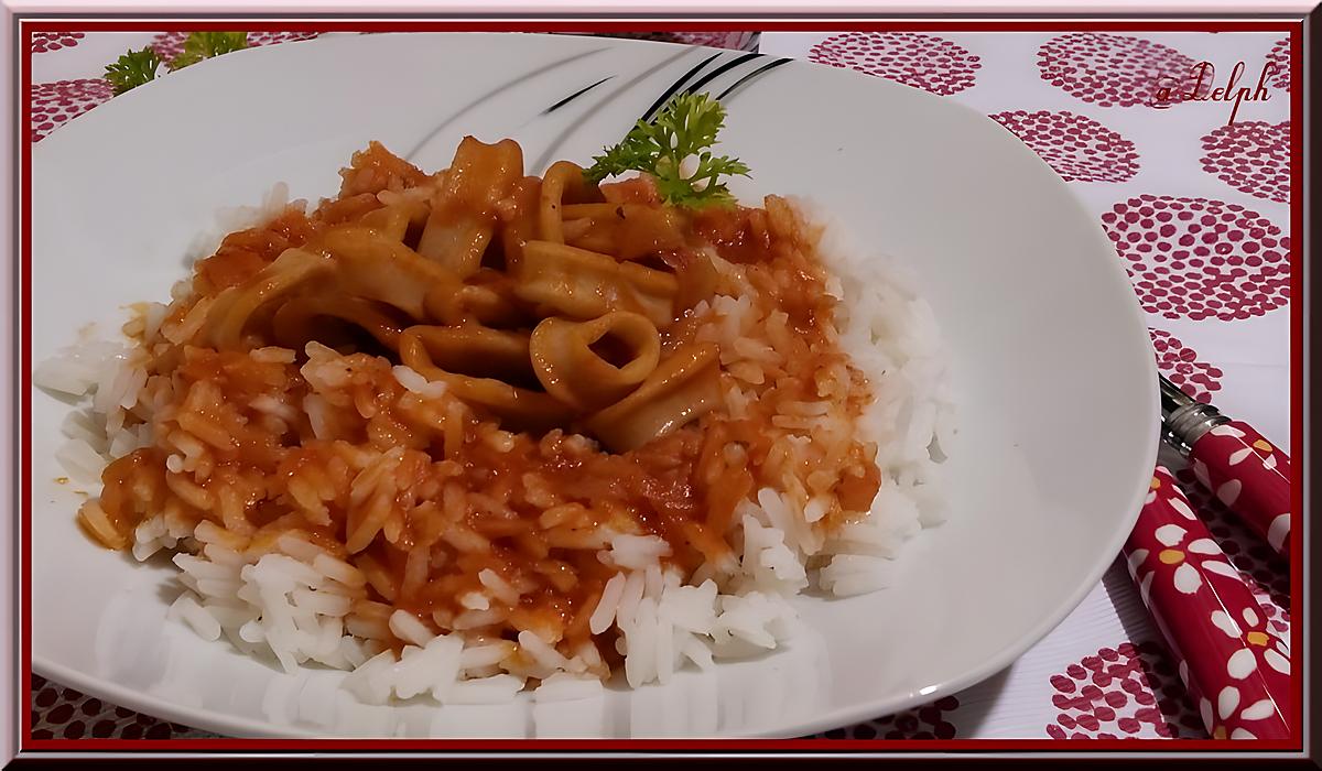 recette Encornets à la tomate