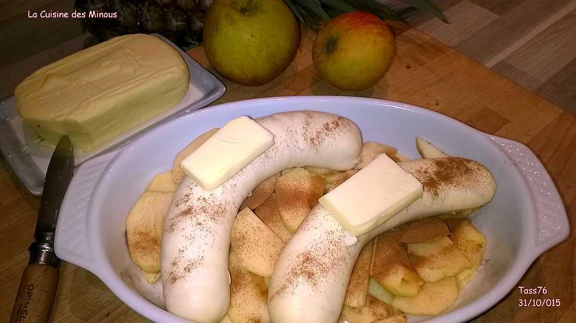 Recette de Boudins blancs Havrais Pomme cannele