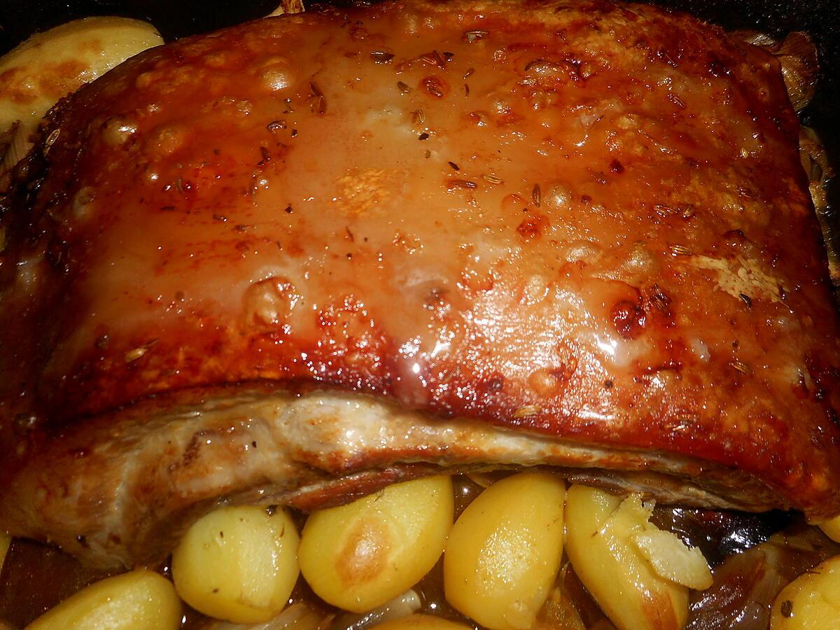 recette Poitrine de porc rotie aux aromates