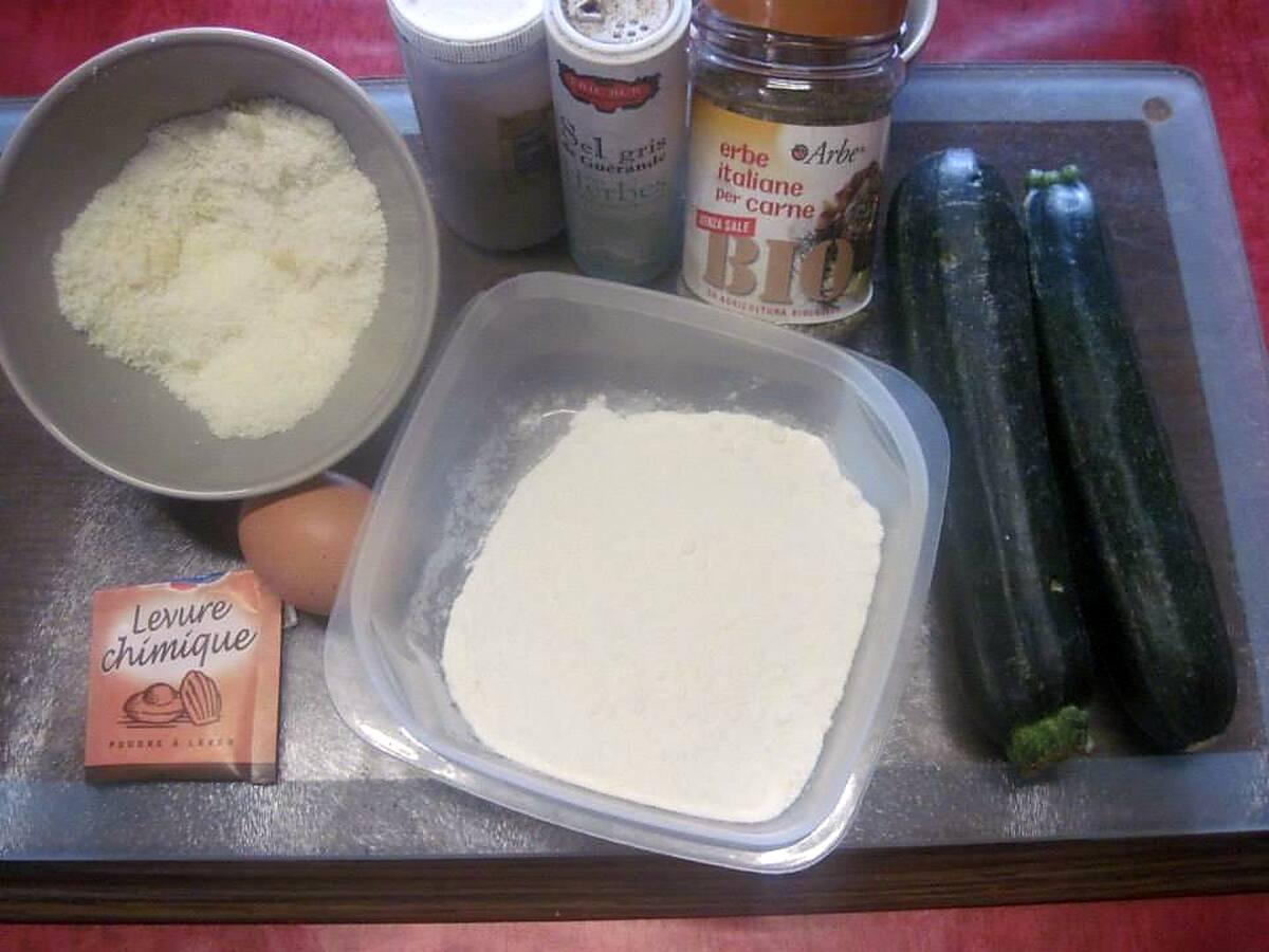 recette Beignets de courgettes au parmesan.