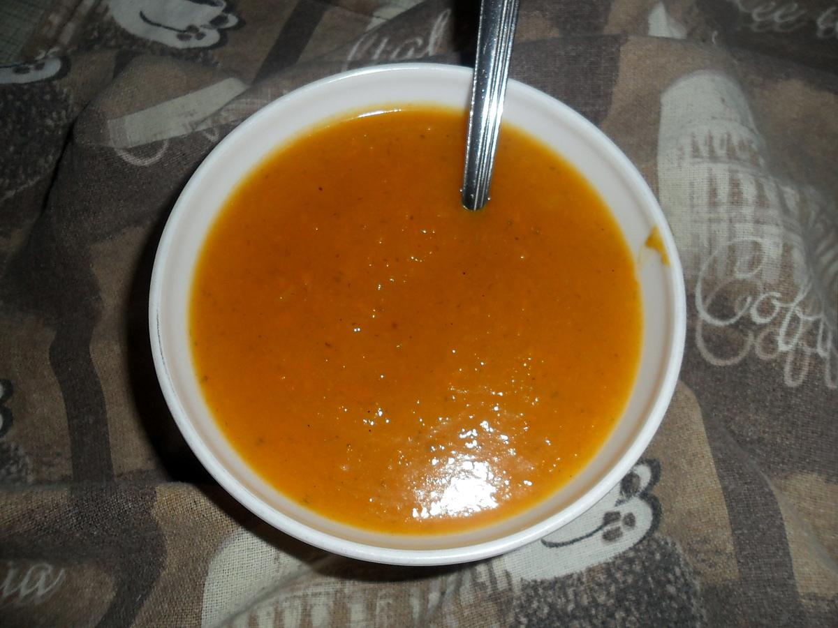 recette potage au butternut et tomate