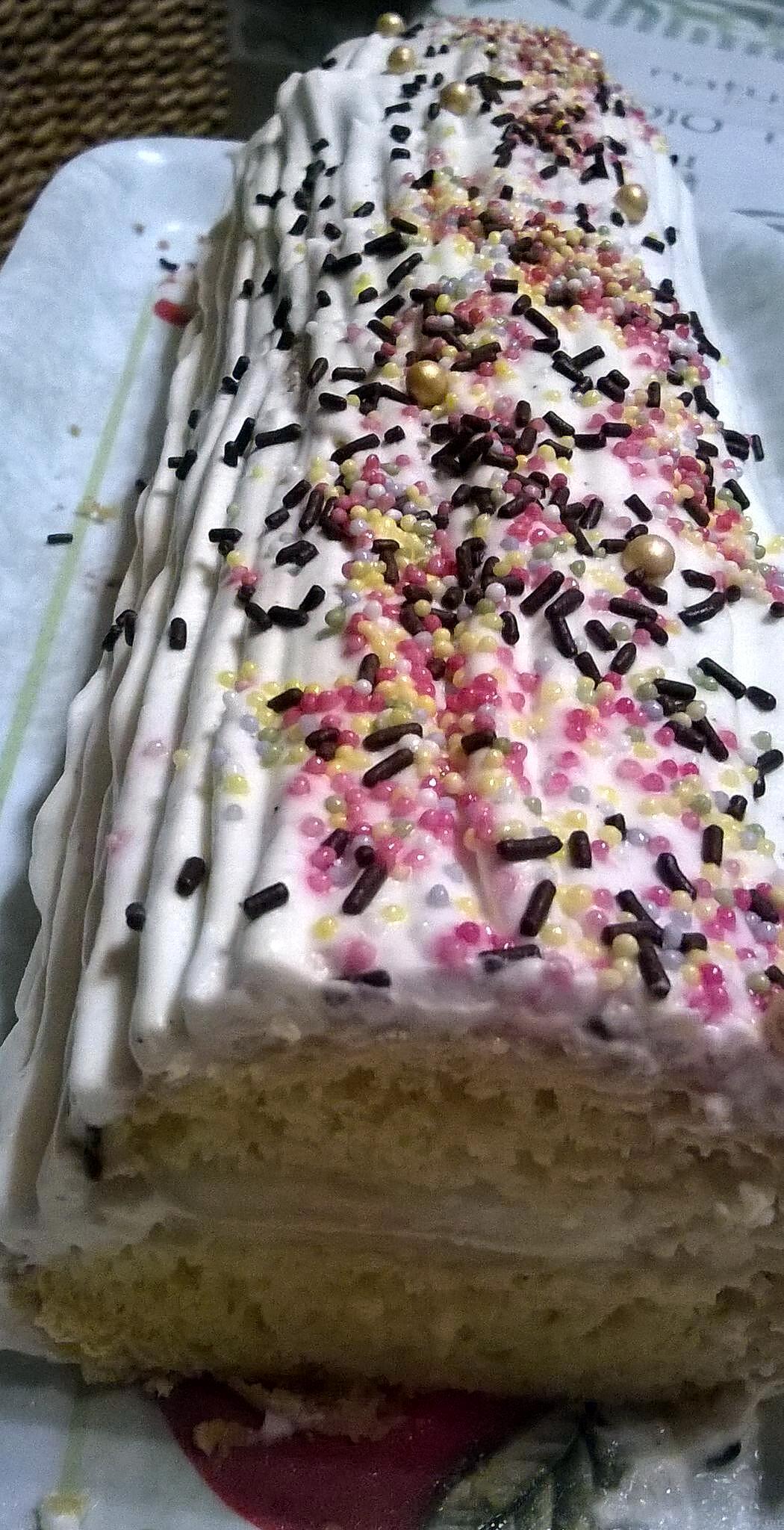 recette bûche poire /chantilly