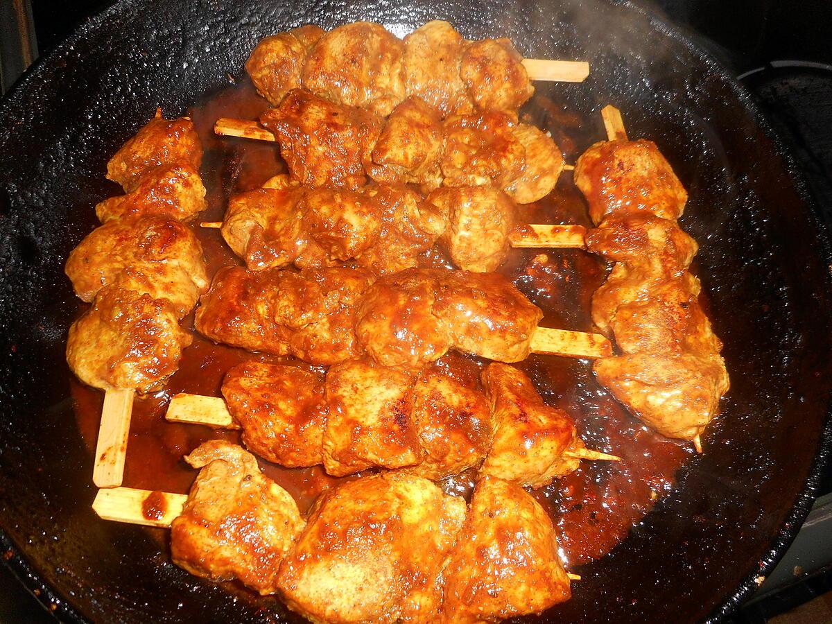 recette Brochette de poulet à la chinoise