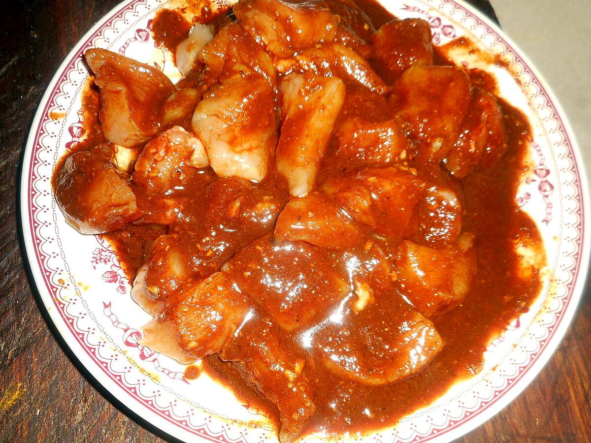 recette Brochette de poulet à la chinoise