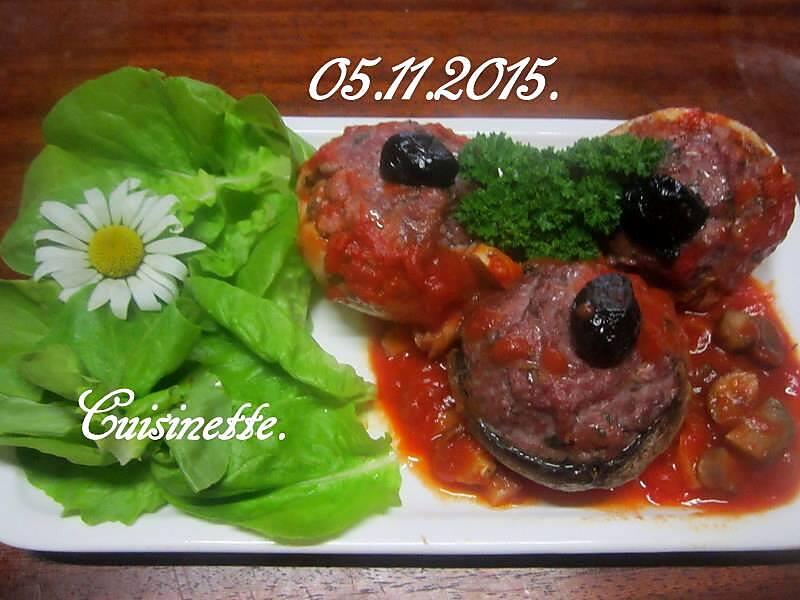 recette Champignons farcis.