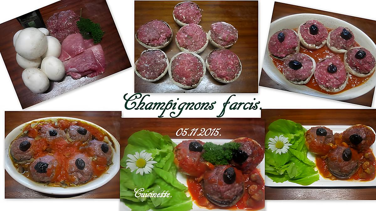 recette Champignons farcis.