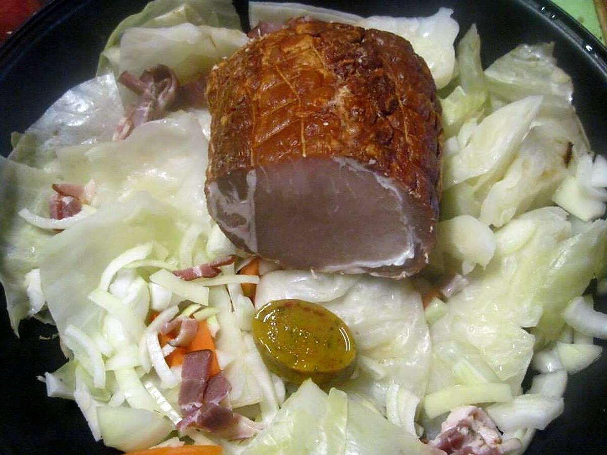 recette Kassler de porc au chou.