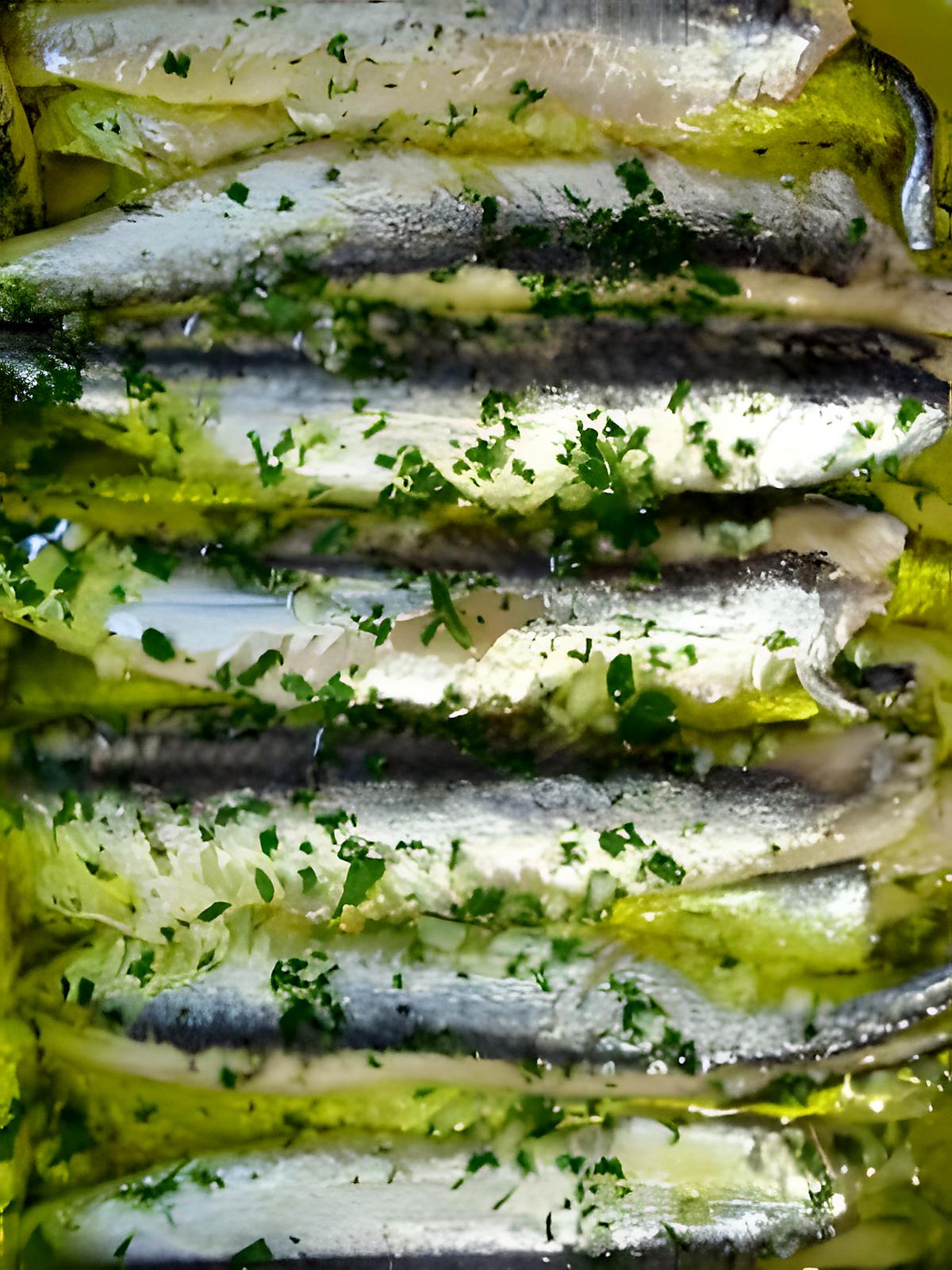 recette Anchois marinés...