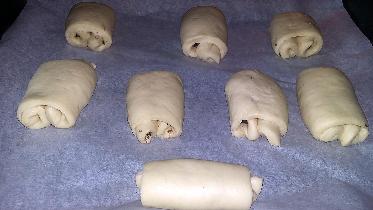 recette Petits pains briochés au chocolat thermomix