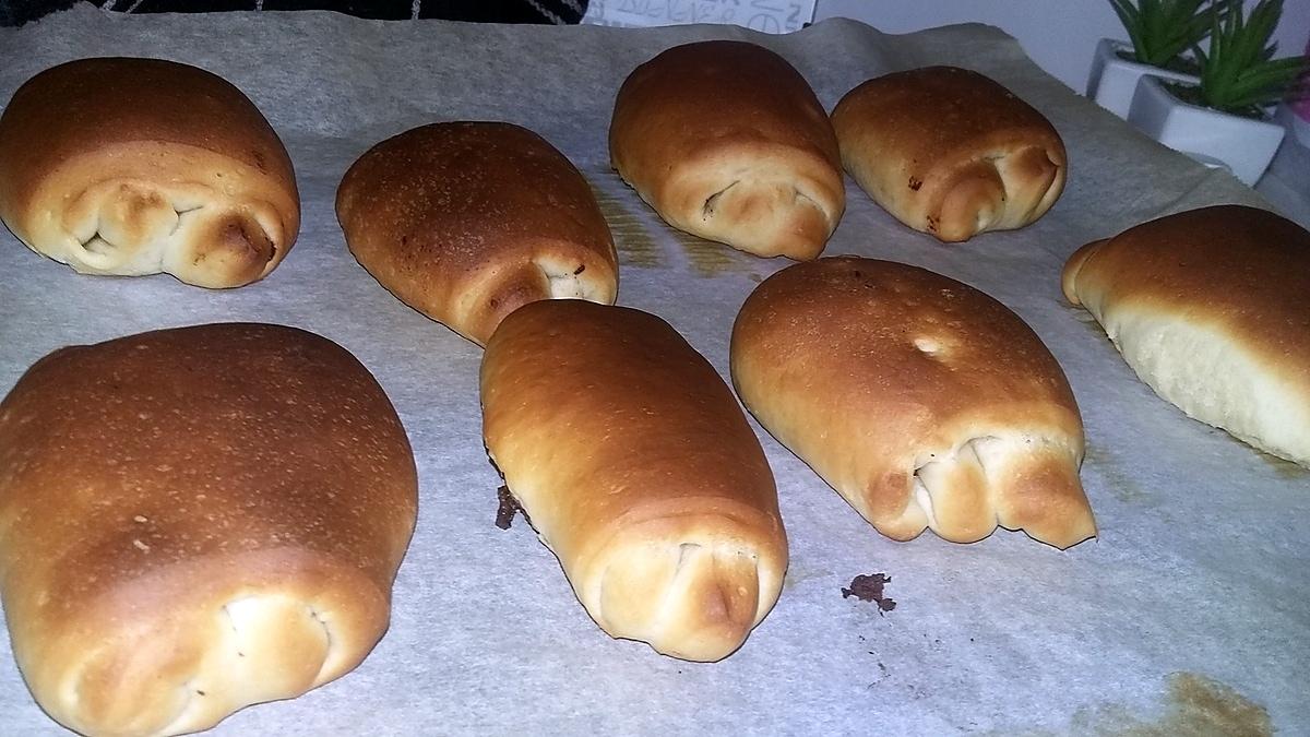 recette Petits pains briochés au chocolat thermomix