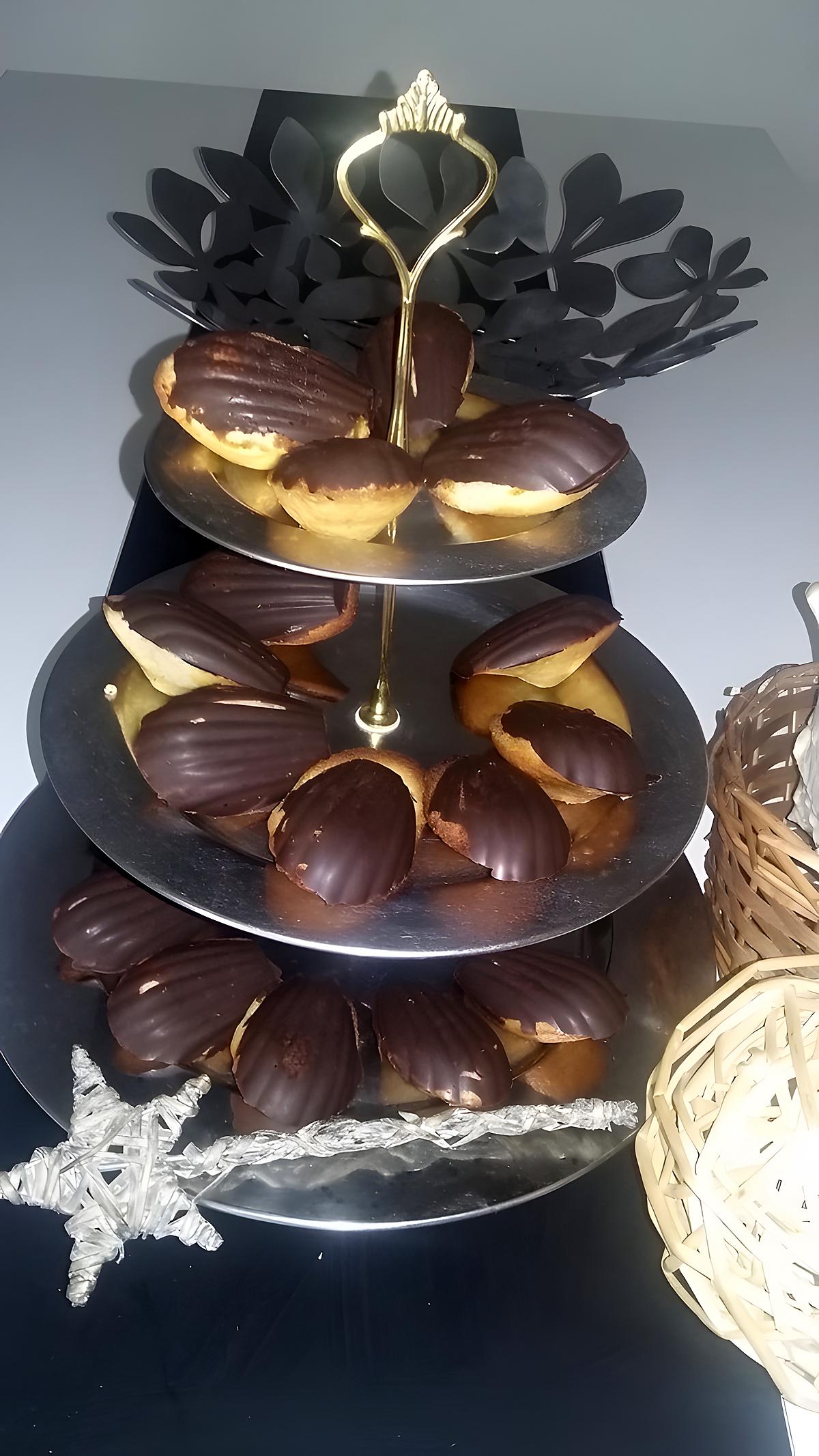 recette Madeleines en coque de chocolat au thermomix