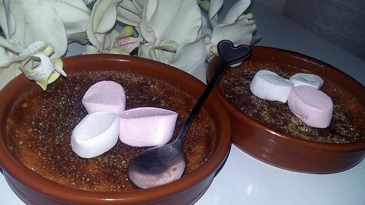 recette Crème brûlée au marshmallows