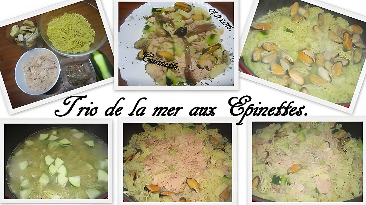 recette Trio de la mer aux Épinettes.