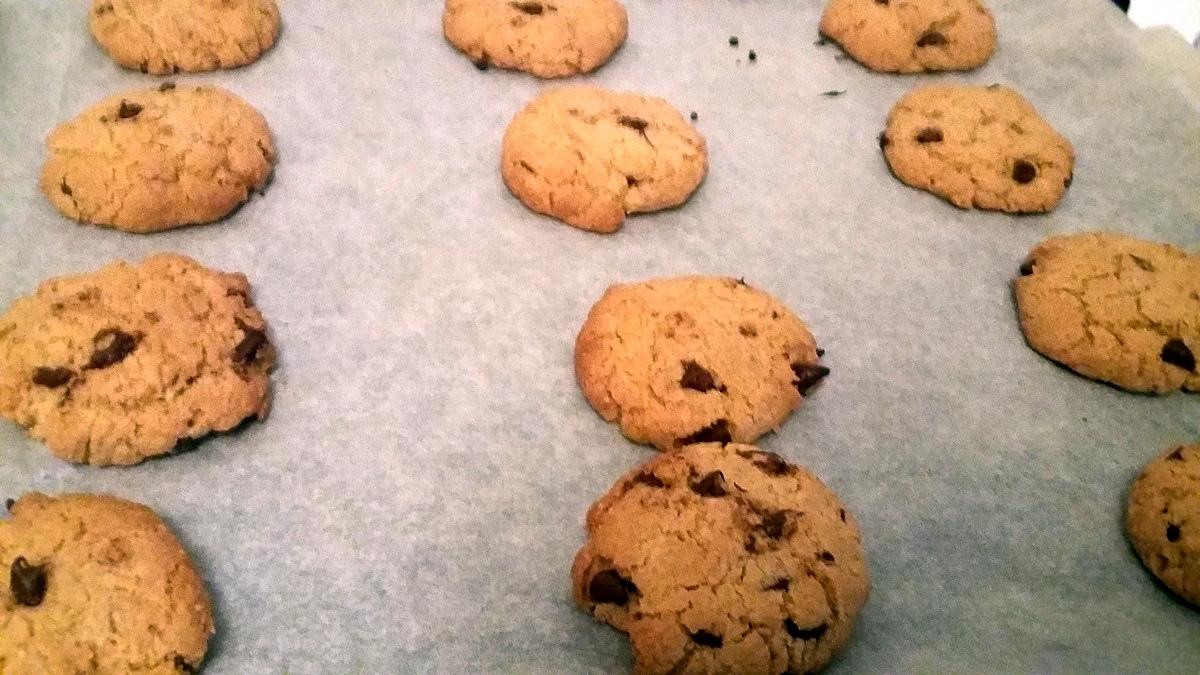 recette Cookies au beurre de cacahuète et au pépite de chocolat