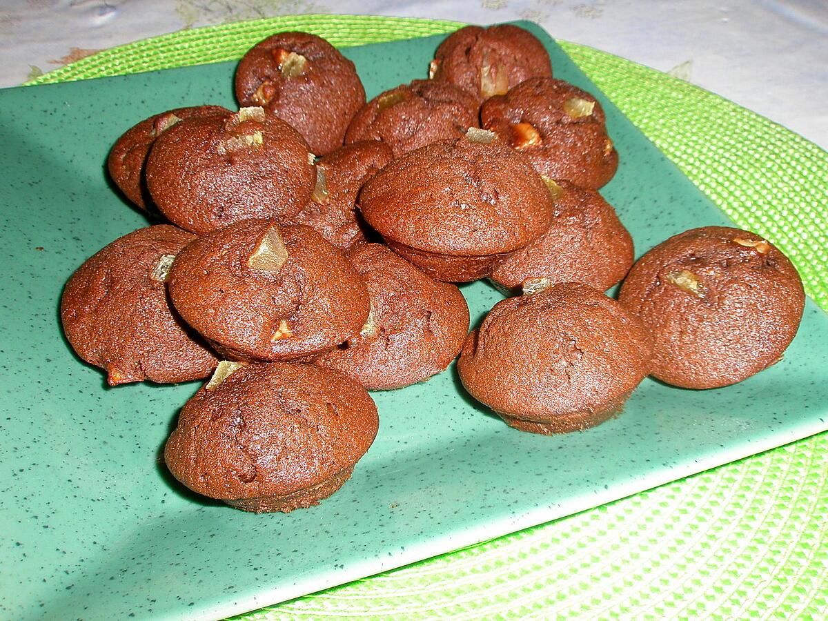 recette MUFFINS poire chocolat de ROSINETTE,un pur régal !!!