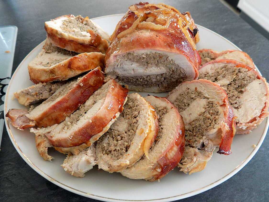 Recette de Roulé de dinde farci (régime dukan)