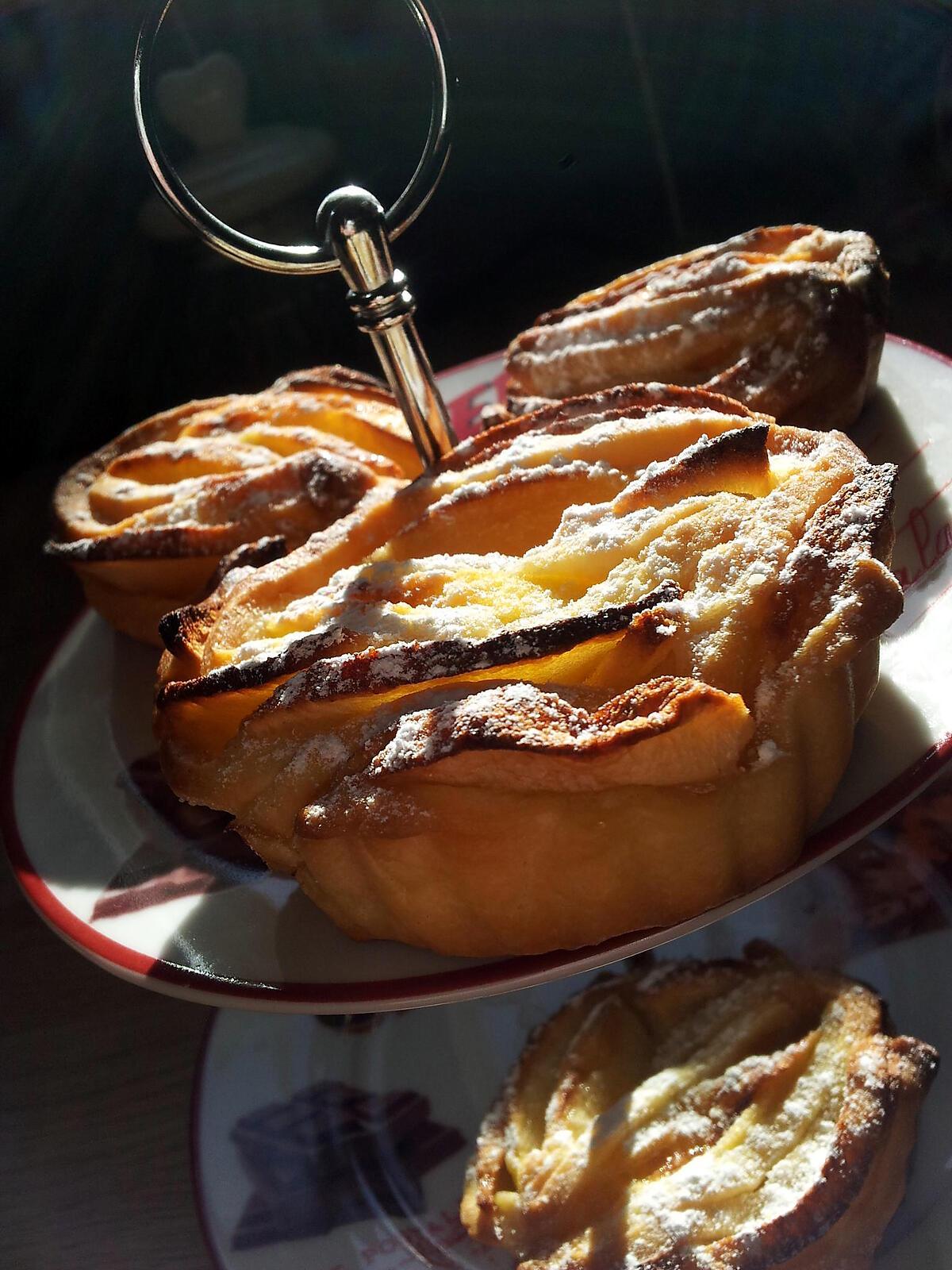 recette Tartelettes fleur de pommes