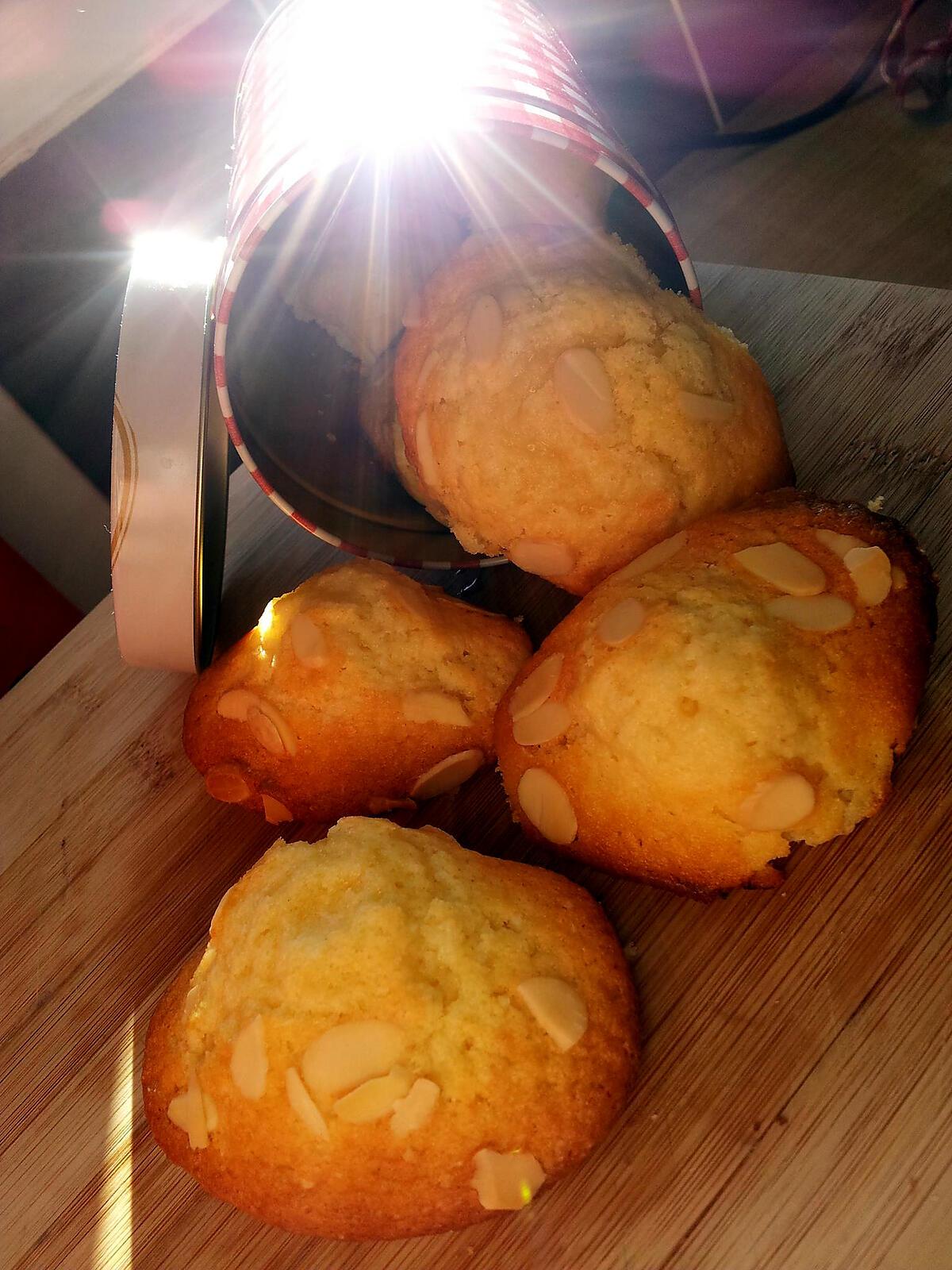 recette Madeleines au miel et amandes