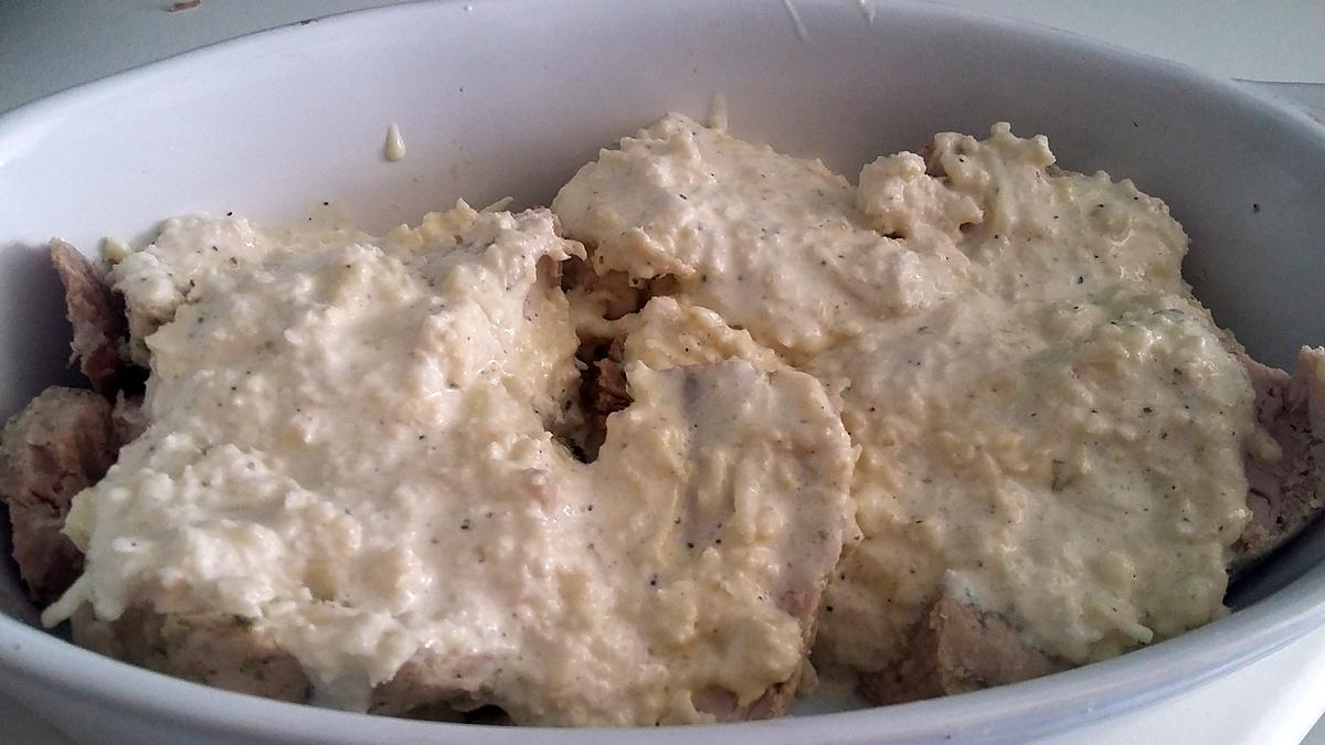 recette Rouelle de porc gratiné au fromage