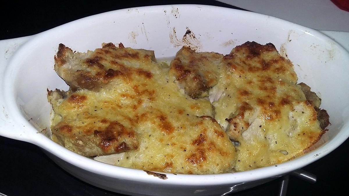 recette Rouelle de porc gratiné au fromage