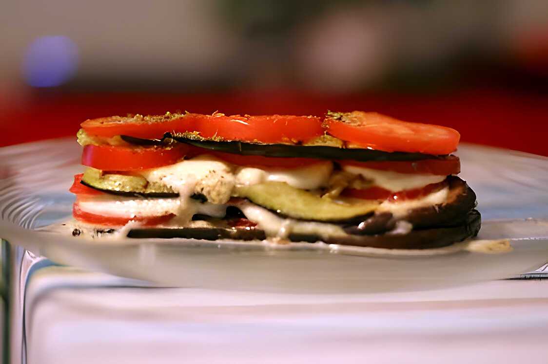 Aubergines grillées à la mozzarella