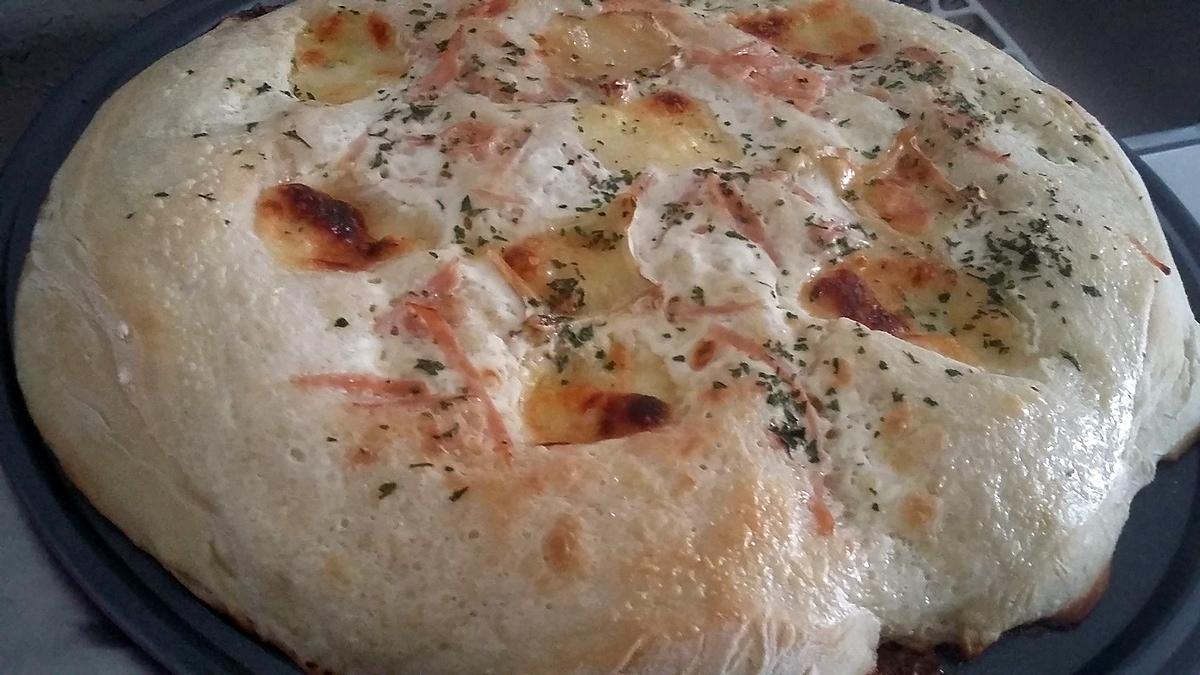 recette Fougasse pizza blanche chevre miel