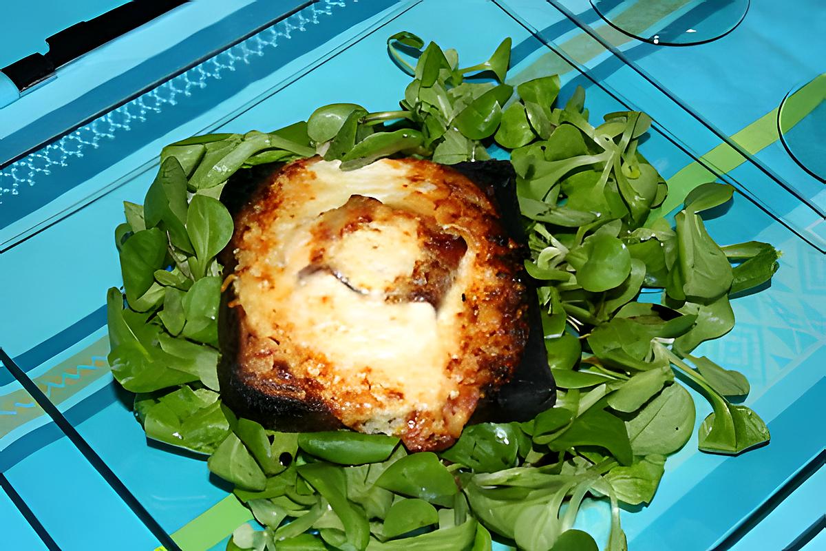 recette TARTINE DE CHEVRE CHAUD