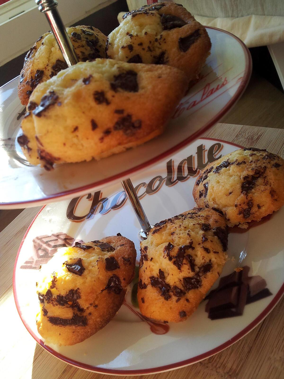 recette Madeleines au pépites de chocolat