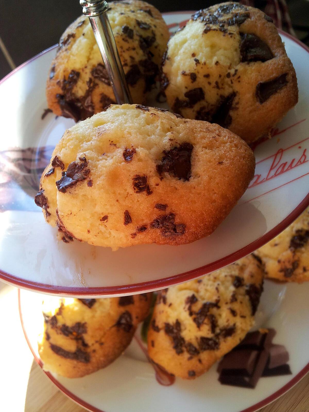 recette Madeleines au pépites de chocolat