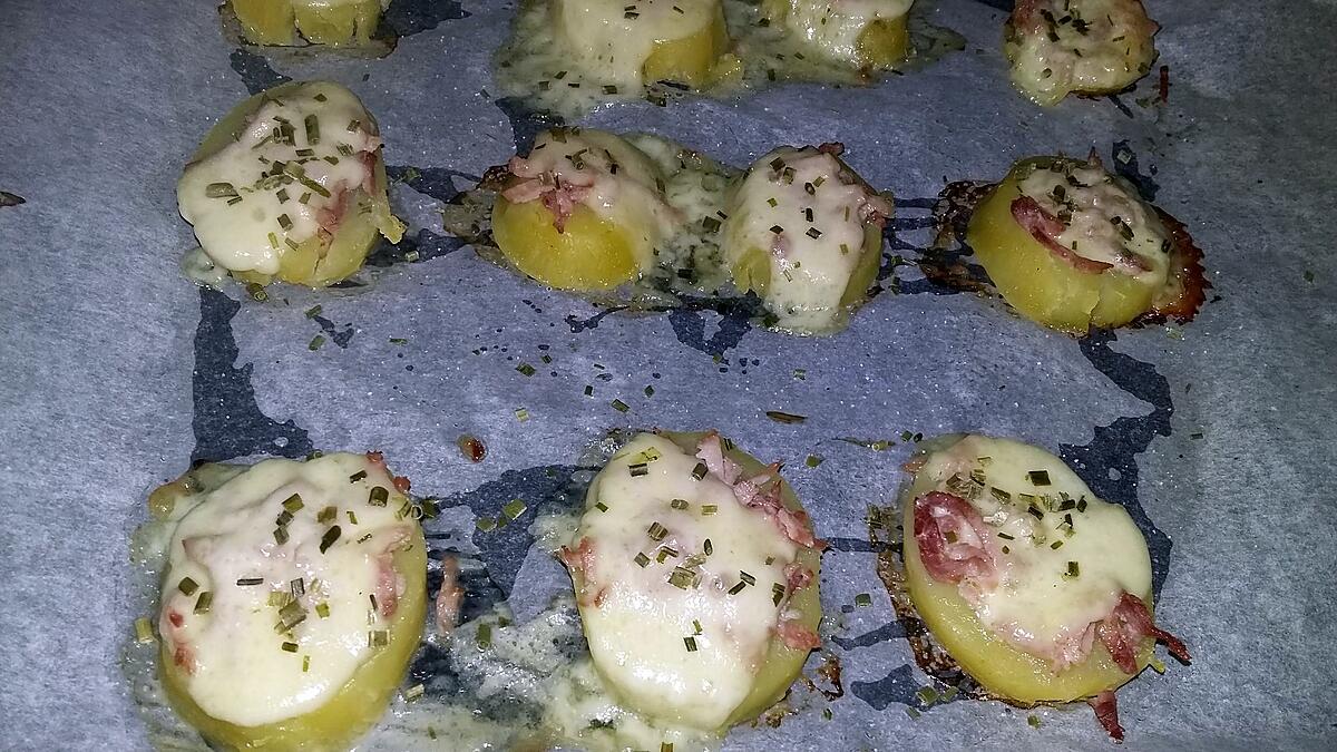 recette Tartines de pommes de terre jambon mozzarella