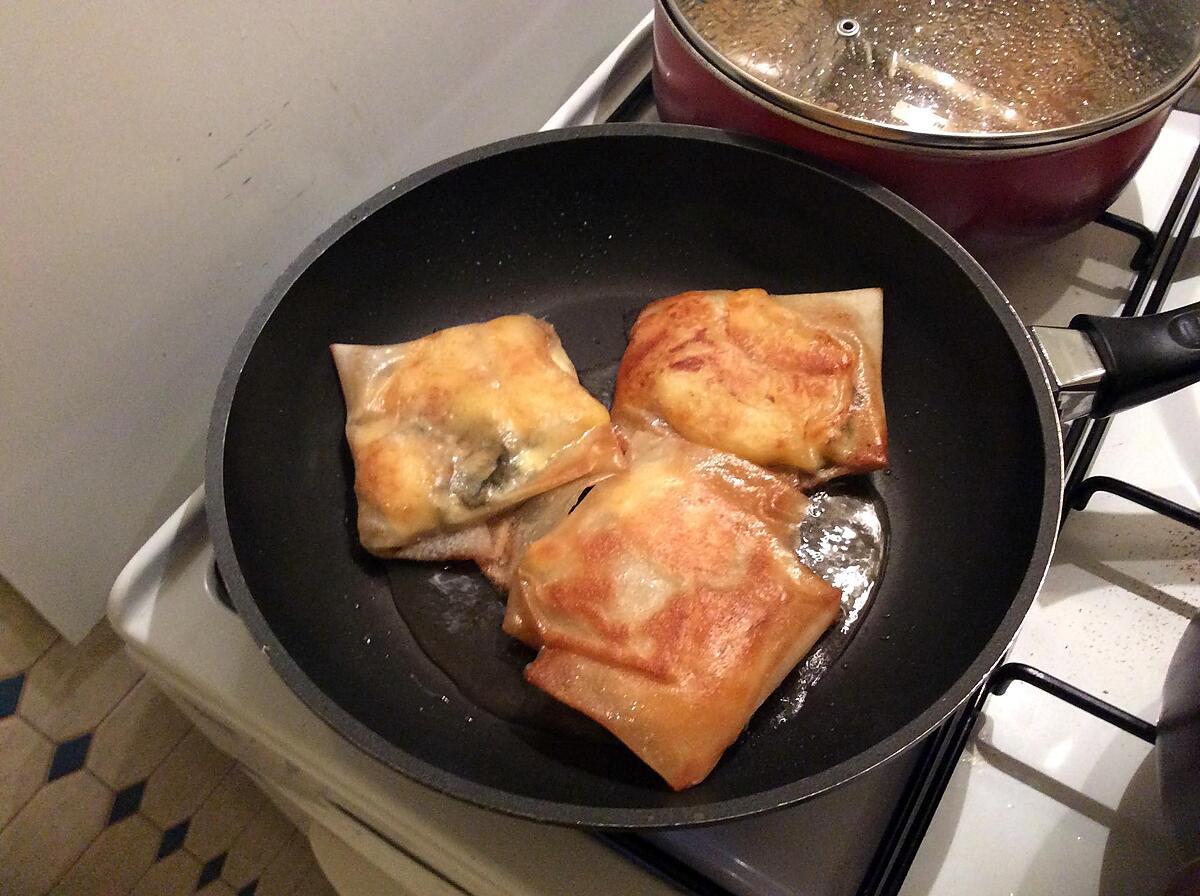 recette croustillants de chèvre et coulis de pomme au cidre