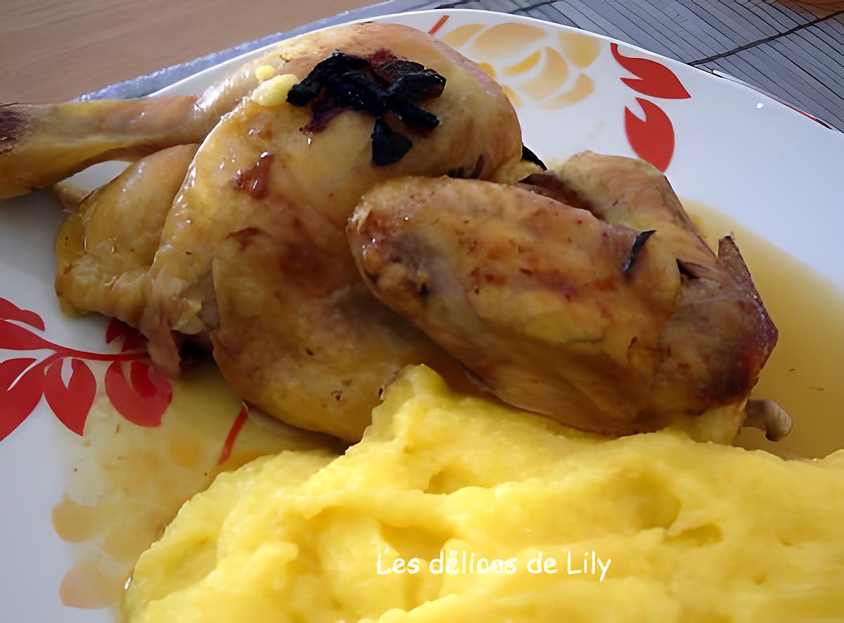 recette Coquelet à l'orange et au miel