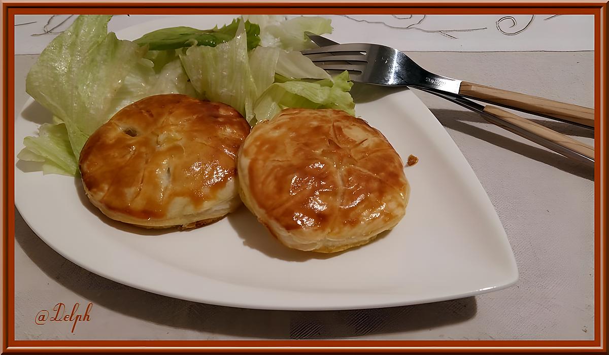 recette Tourtes feuilletées aux pommes de terre et mousserons