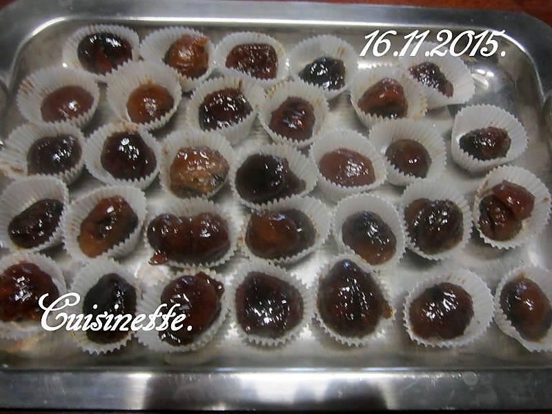 recette Marrons au miel de châtaignier.