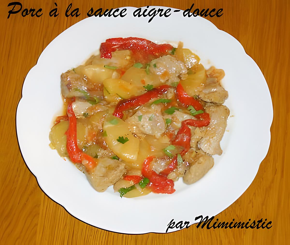 recette Porc à la sauce aigre-douce