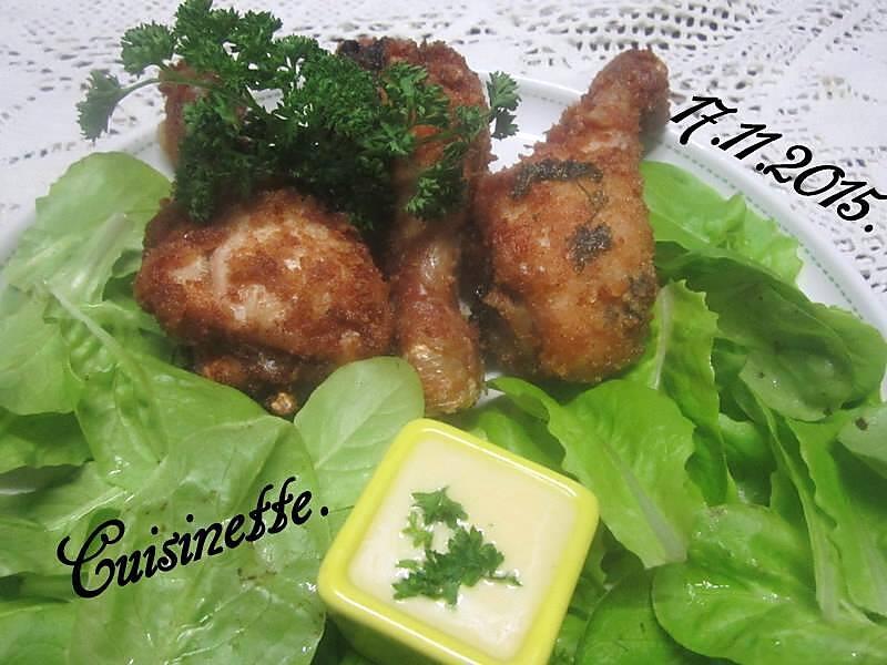 recette Pillons de poulet frits.