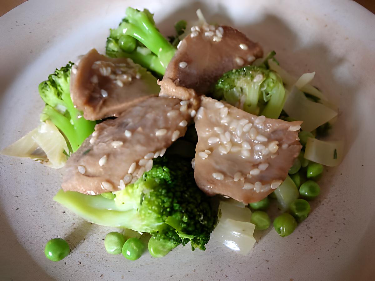 recette SASHIMI DE THON AUX GRAINES DE SESAME